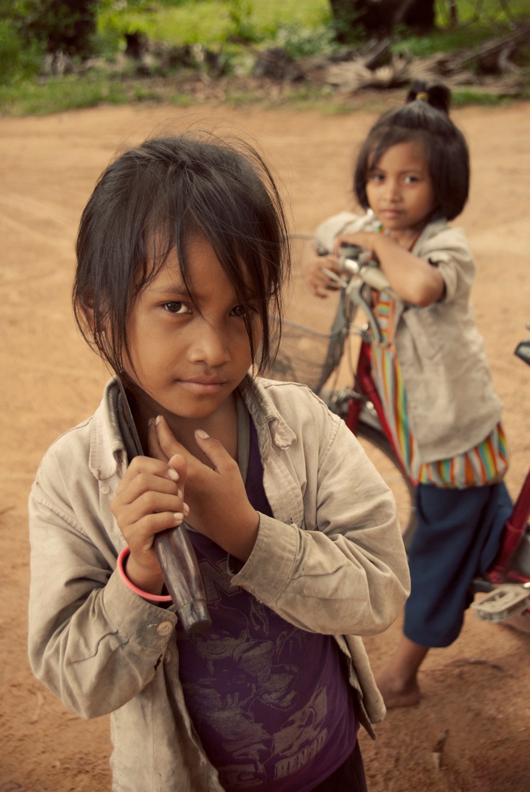 Siem Reap village girls