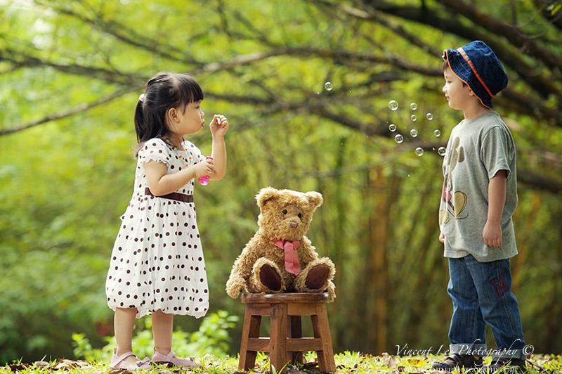 Michael's family - A moment of child's play time