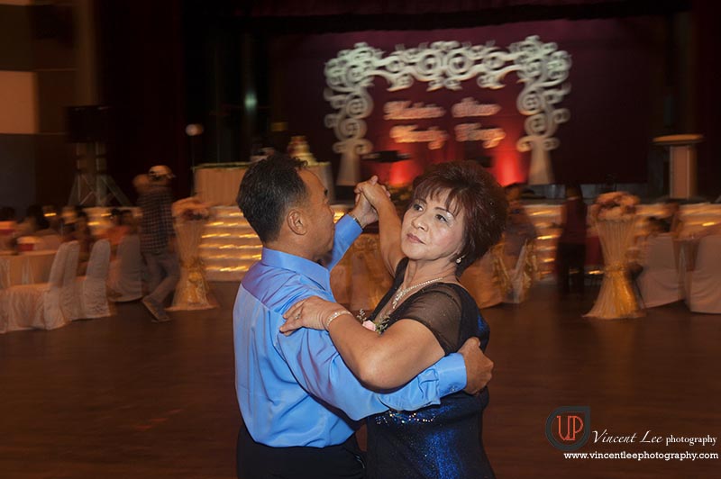 Bride's parents dancing performance