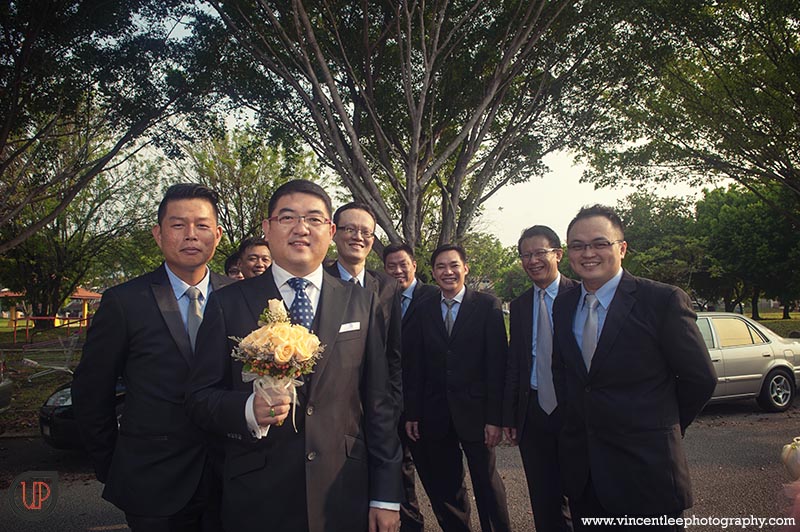 Groom and all his groomsmen