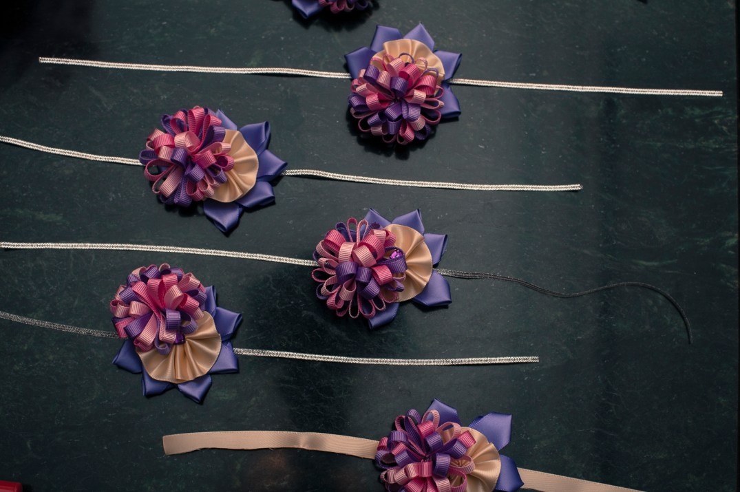 Hand tied wedding bouquet