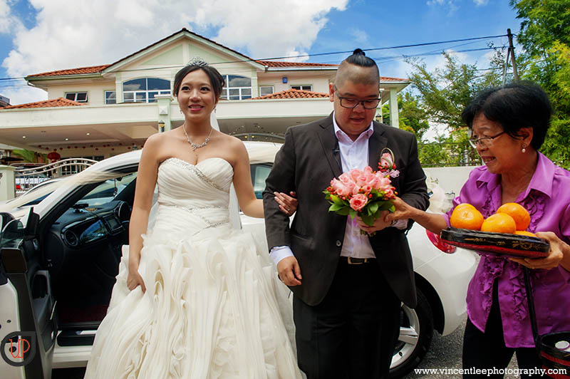 Arrival at groom house