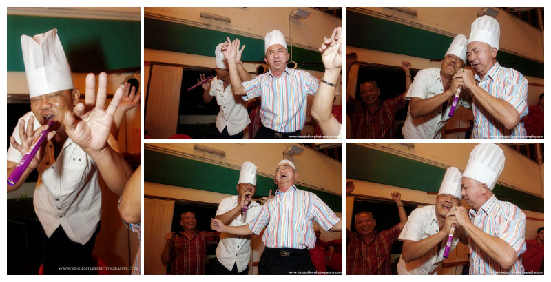 crazy fun at wedding dinner tables