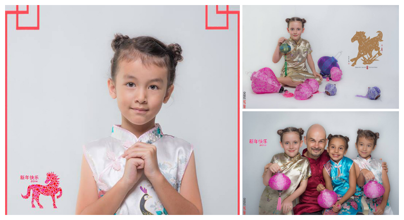 CNY theme Promo family portrait