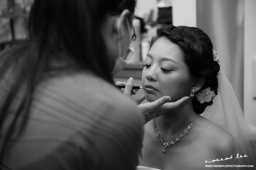Joy's bridal make-up session