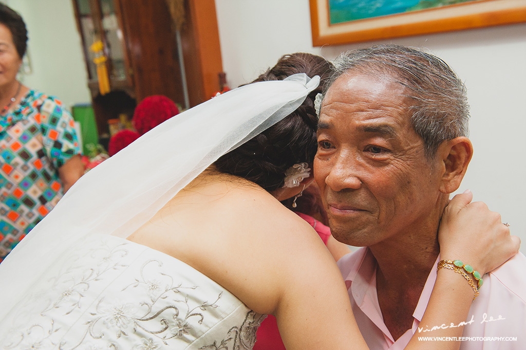 The tears says it all what it meant to a father seeing his daughter during her wedding day - its a mixed feeling of joy and missed.