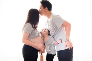 Don't kiss brother, you kiss mom