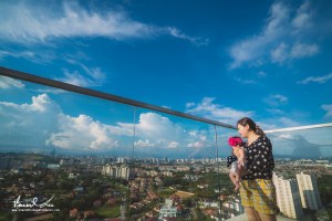 Baby Haena seeing the city for the first time
