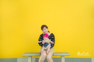 My sister posing with her daughter Haena