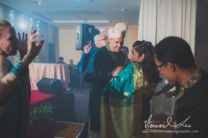 Bride and groom at the dance floor