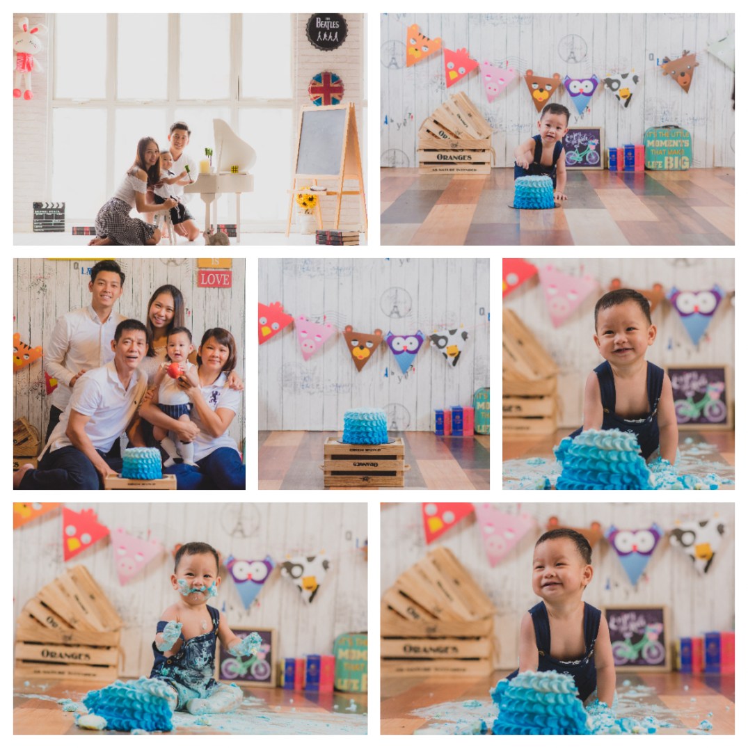 Cake smashing photography kuala lumpur taman desa vincent lee studio