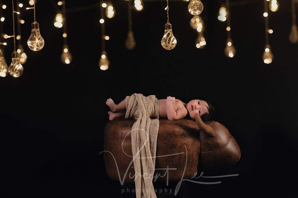 newborn with sister photoshoot portrait studio